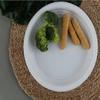 Nicole Fantini Serving - 7 Inches - Disposable Round White Plastic Plates For Thanksgiving - Good to use in Microwave : Perfect for Parties, Holidays, Weddings : 500 Count view 3