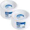 Nicole Fantini Serving - 7 Inches - Disposable Round White Plastic Plates For Thanksgiving - Good to use in Microwave : Perfect for Parties, Holidays, Weddings : 500 Count view 4