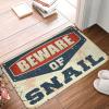 gaeruite Boot Mat Tray Beware of Snail Rug Camping Gifts (Size : 16 * 25IN/40 * 60CM) view 1