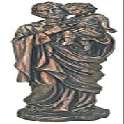 CatholicStore 11" St. Joseph & Child Statue, Cold Cast Bronze Resin, Lightly Hand Painted