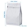 50 Pack Coffee Bags with Aluminum Foil and Degassing Valve, Resealable High Barrier Storage Bags, Odor-Proof for Coffee Beans, Stand Up Coffee Pouch, Flat Bottom (Small-8OZ, White) view 2