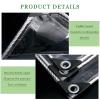 KOOEIN Transparent Waterproof Tarpaulin,PVC Plastic Tarpaulin,Windproof Boat Tarps,Garden,Greenhouse,Garage,Tear Resistant Tarpaulin,Antifreeze Tarpaulin,with Grommets,1.6x2.5m/5.2x8.2ft view 4
