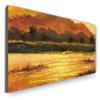 100% Hand-Painted Original Oil Painting Nature Oil Painting on Canvas Greece Mediterranean Landscape Oil Painting Abstract Wall Art 48X24in Unframed view 1