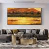 100% Hand-Painted Original Oil Painting Nature Oil Painting on Canvas Greece Mediterranean Landscape Oil Painting Abstract Wall Art 48X24in Unframed view 4