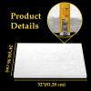 32" x24" x1" (Thick) Ceramic Fiber Blanket Fireproof Insulation Baffle Rated to 2400F, High-Temperature Resistance for Oven Stoves, Kilns, Forges view 3