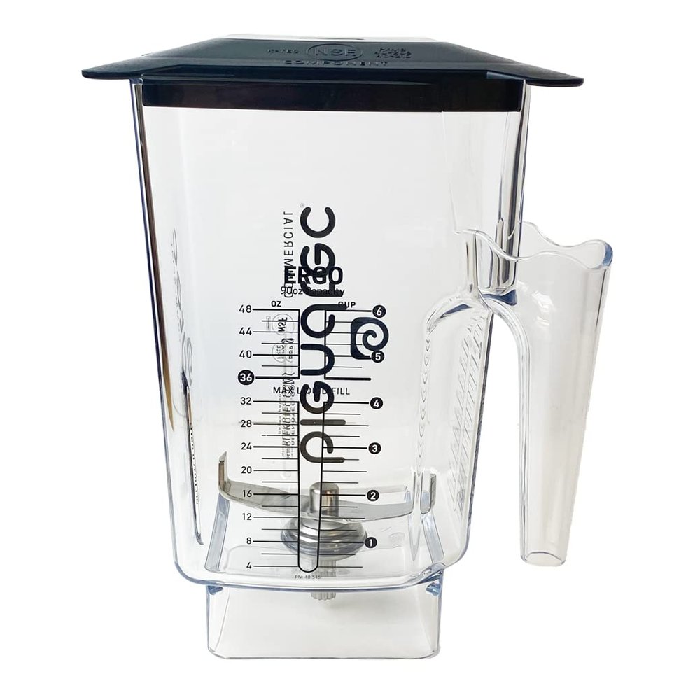 Blendtec Wildside+ Ergo Commercial Jar (Clear with Black Hard Lid)