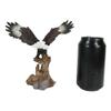 7" Tall Bald Eagle Descending On Tree Branch Decorative Figurine Resin view 2