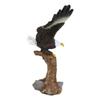 7" Tall Bald Eagle Descending On Tree Branch Decorative Figurine Resin view 3