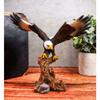 7" Tall Bald Eagle Descending On Tree Branch Decorative Figurine Resin view 4