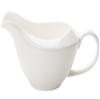 14oz Gravy Boat, Ceramic Sauce Boat for Salad Dressings, Creamer, Broth, Black Pepper, White Cream Sugar Dish (Color : White, Size : 8.0" x 3.6") view 1
