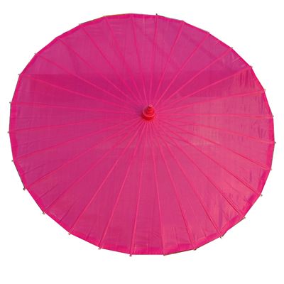 AEAOA Plain Bamboo Cloth Parasol Umbrella Great for Wedding Party Favor (Hot Pink)
