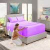 Full Size Sheet Set - 4 Piece Set - Hotel Luxury Bed Sheets - Soft 100% Cotton 800 Thread Count - 21" Deep Pockets - Breathable & Cooling Wrinkle Free - Lilac Bed Sheets - Full Sheets - 4 PC view 2