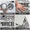 gaeruite Fall Kitchen Mat What Happens On The Porch Stays On The Porch Rug Outdoor Kitchen (Size : 16 * 25IN/40 * 60CM) view 4
