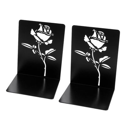 Unique Book Rack 2 Pack Metal Bookends for Boys and Girls Heavy Bookends for Shelves Book Storage Rack