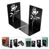 Unique Book Rack 2 Pack Metal Bookends for Boys and Girls Heavy Bookends for Shelves Book Storage Rack view 2