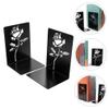 Unique Book Rack 2 Pack Metal Bookends for Boys and Girls Heavy Bookends for Shelves Book Storage Rack view 3