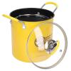 Omabeta Fryer Basket, 3L Mini Deep Fryer Pot Stainless Steel Japanese Frying Pot with Oil Filter Rack Lid Fryer Pan Cookware Chip Fryers for Home Kitchen view 2
