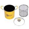 Omabeta Fryer Basket, 3L Mini Deep Fryer Pot Stainless Steel Japanese Frying Pot with Oil Filter Rack Lid Fryer Pan Cookware Chip Fryers for Home Kitchen view 4