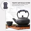Pan Handle Covers Tea Kettle Handle Cover Heat Insulation Pads Vintage Cloth Tea Pot Sleeve Washable Sleeves Mitt Glove for Home Kitchen Sauce Holder view 2