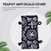 Pan Handle Covers Tea Kettle Handle Cover Heat Insulation Pads Vintage Cloth Tea Pot Sleeve Washable Sleeves Mitt Glove for Home Kitchen Sauce Holder view 3
