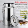 201 Stainless Steel Milk Transport Can 5-88L Milk Jug Pot Milk Bucket Wine Pail Keg Oil Barrel Tea Canister with Sealed Lid for Liquid And Solid Storage,35L view 3