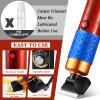Chumia Carpet Trimmer Low Noise Rug Carver Electric Speed Adjustable Carpet Tufting Clippers Shears Carving Tool for Handmade and Cleaned Tufted Rugs (Brownish Red, 200w) view 2