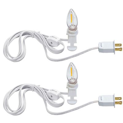 YIMILITE C7 String Bulbs Christmas Village Light Accessory Cord 2 Pack