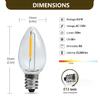 YIMILITE C7 String Bulbs Christmas Village Light Accessory Cord 2 Pack view 4