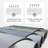 Super Absorbent Floor Mat, 18x59 in Oversized Kitchen Anti-Slip Floor Mat, Quick Dry Bathroom Living Room Large Carpet, Rubber Bottom Anti-Slip Kitchen Door Mat (45x120cm, Rectangle Light Gray) view 4