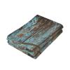 AIYOOLER Western Hand Towels Set of 2,Rustic Country Barn Texas Star on Teal Wooden Plank Small Bath Towels Soft Absorbent Decorative Bathroom Hand Towels for Kitchen Dish Spa Yoga Guest 14.4"x28.3" view 3