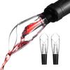 2 Pack Wine Aerator Pourer Spout Premium Wine Aerator Tulips Shaped Aerator Wine Pour Wine Bottle Aerator Pourer for Red and White Wine Lover Gift, Black view 1
