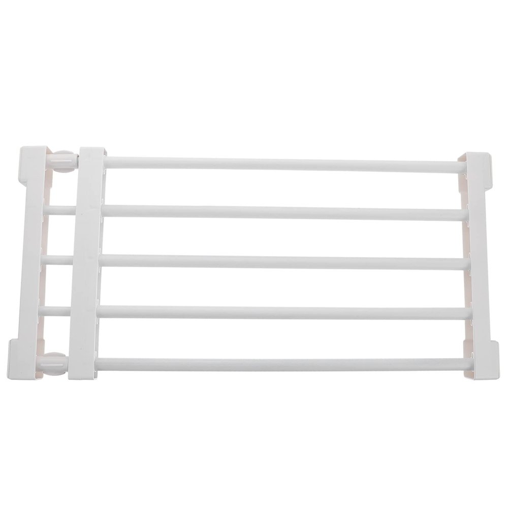 1pc Wardrobe Layered Partition Divider for Wardrobe Closet Expandable Wardrobe Tension Rod Shelf Expandable Shelves for Closet Clothes Sotrage White Multifunction Pp Wardrobe Rack