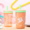 Zak Designs Unicorn Kelso Tumbler Set,Leak-Proof Screw-On Lid with Straw, Bundle for Kids Includes Plastic and Stainless Steel Cups with Bonus Sipper, 3pc Set, Non-BPA view 2