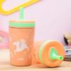 Zak Designs Unicorn Kelso Tumbler Set,Leak-Proof Screw-On Lid with Straw, Bundle for Kids Includes Plastic and Stainless Steel Cups with Bonus Sipper, 3pc Set, Non-BPA view 3