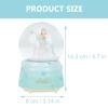 SOLUSTRE Lovely Music Box Crystal Decor Flashing Ornament for Bedroom Office Boys and Girls Design Globe Music Light view 3
