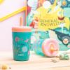Zak Designs Shells Kelso Tumbler Set, Leak-Proof Screw-On Lid with Straw, Bundle for Kids Includes Plastic and Stainless Steel Cups with Bonus Sipper (3pc Set, Non-BPA) view 3