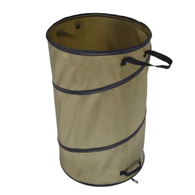 113L Collapsible Trash Can 30 Gallon Recycling Large Leaf Garbage Bag with 4 Handles