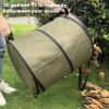 113L Collapsible Trash Can 30 Gallon Recycling Large Leaf Garbage Bag with 4 Handles view 2