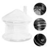 Zerodeko 1set Mushroom-shaped Display Case for Preserved Flowers Elegant Glass Dome Base for Collectibles Dust Cover for Dolls and Antiques Stylish Desktop Adornment view 4