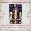 4th of July Independence Day Labrador Dogs Bath Mat & Shower Curtain Combo - Non-Slip Bathroom Decor Plush Rug Mat Polyester Bathtub Curtain Screens with Hooks, BM 20''x 32'', SC 69"x84" view 4