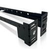 Bed Frame Footboard Extension Brackets Set Attachment Kit,Universal Bolt-on Footboard Extension Brackets Will Fit Most Twin,Queen and King Bed Frames view 2