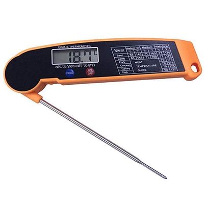 Feilx Digital Kitchen Food Thermometer For Meat Water Milk Cooking Food Probe BBQ Electronic Oven Thermometer Kitchen Tools (Color : Orange)