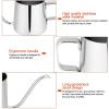 250ml/350ml Pour over Kettle Coffee Tea Pot, Gooseneck Kettle, Stainless Steel Coffee Pot with Long Gooseneck Spout Hand Coffee Kettle (350mL-Silver) view 4