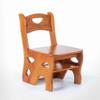 Step Stool, 4-Step or 3-Step Folding, Portable, Made of The Solid Wood, Three Color Available (3-Step Stool-Chair) view 2
