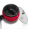 The Rock Dual-Sided 3L 3.2 qt. Electric Hot Pot | Adjustable Temperature Control | Red view 2