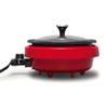 The Rock Dual-Sided 3L 3.2 qt. Electric Hot Pot | Adjustable Temperature Control | Red view 3