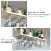 Ceiling Decorative Shelving, Golden Hanging Flower Stand, Kitchen and Bar Bar Hanger Wrought Iron Bar Hanger-L60/80/100/120cm (Size : 120X30X60CM) view 3