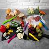 Kuhn Rikon Colori+ Non-Stick Straight Paring Knife with Safety Sheath, 4 inch/10.16 cm Blade, Funky Fruit Strawberry view 4