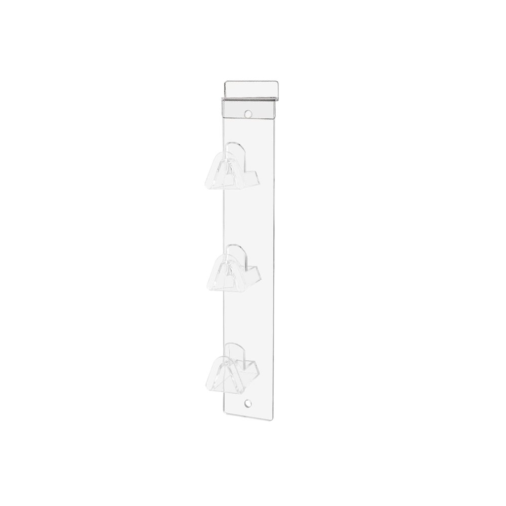Marketing Holders Slatwall Eyewear Holder Clear Acrylic Sunglass Display 3 Tier Eyeglasses Organizer Rack for Retail Eyewear Stores and Optometrists Offices No Assembly
