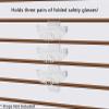 Marketing Holders Slatwall Eyewear Holder Clear Acrylic Sunglass Display 3 Tier Eyeglasses Organizer Rack for Retail Eyewear Stores and Optometrists Offices No Assembly view 2